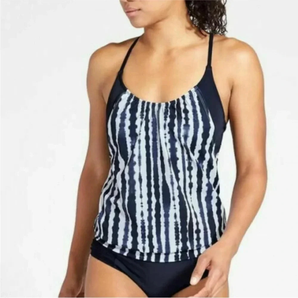 NWT Athleta wave break blousy tankini sz 34B/C